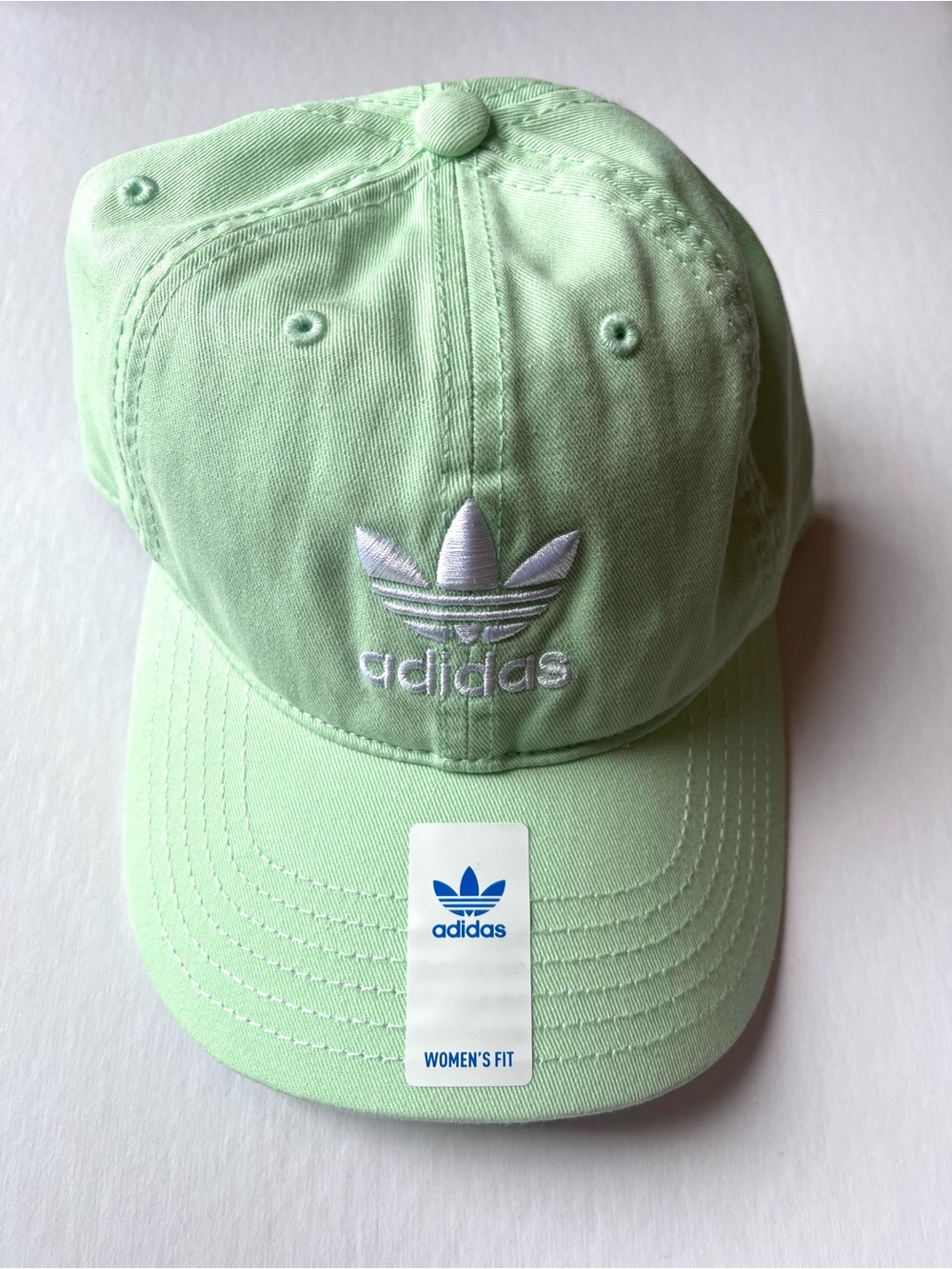 Adidas Women’s Originals Relaxed Strapback Hat Lime Green Baseball Cap One Size